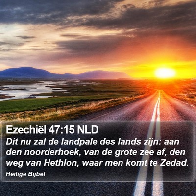 Ezechiël 47:15 NLD Bible Verse Image