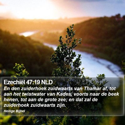 Ezechiël 47:19 NLD Bible Verse Image