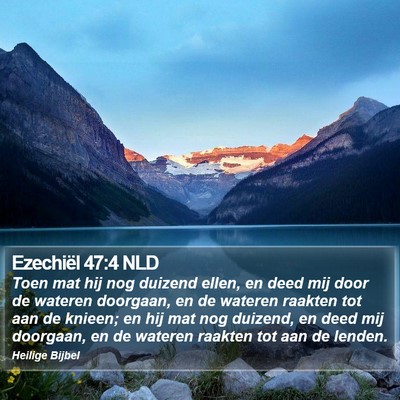 Ezechiël 47:4 NLD Bible Verse Image