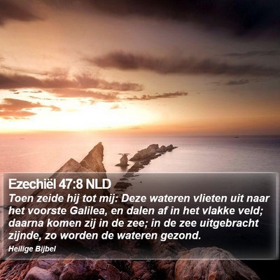 Ezechiël 47:8 NLD Bible Verse Image