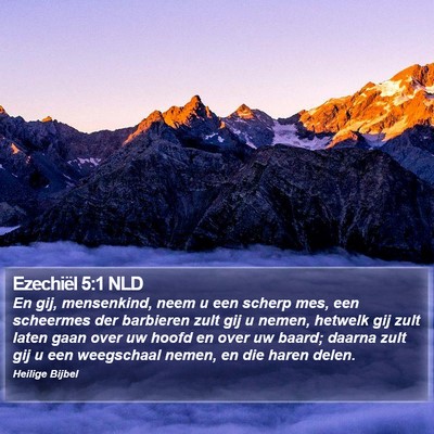 Ezechiël 5:1 NLD Bible Verse Image