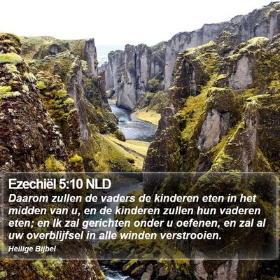 Ezechiël 5:10 NLD Bible Verse Image