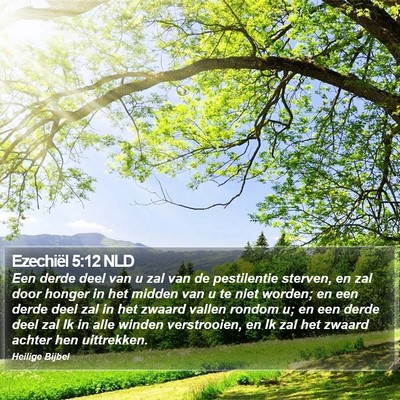 Ezechiël 5:12 NLD Bible Verse Image
