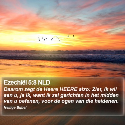 Ezechiël 5:8 NLD Bible Verse Image