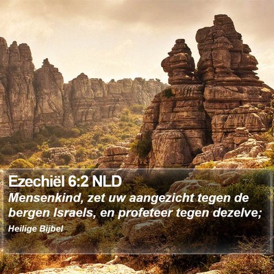 Ezechiël 6:2 NLD Bible Verse Image