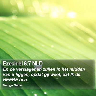 Ezechiël 6:7 NLD Bible Verse Image