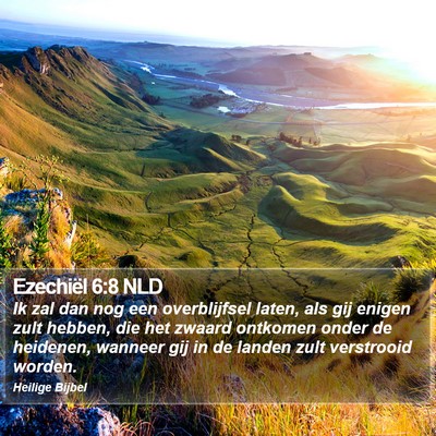 Ezechiël 6:8 NLD Bible Verse Image