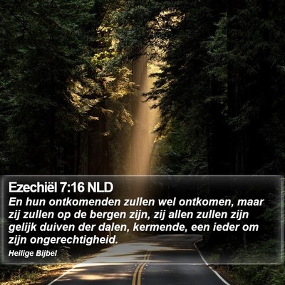 Ezechiël 7:16 NLD Bible Verse Image