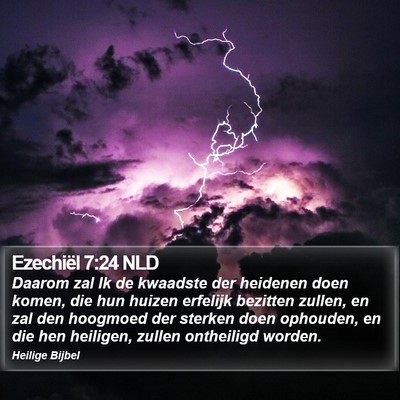 Ezechiël 7:24 NLD Bible Verse Image