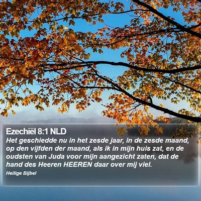 Ezechiël 8:1 NLD Bible Verse Image