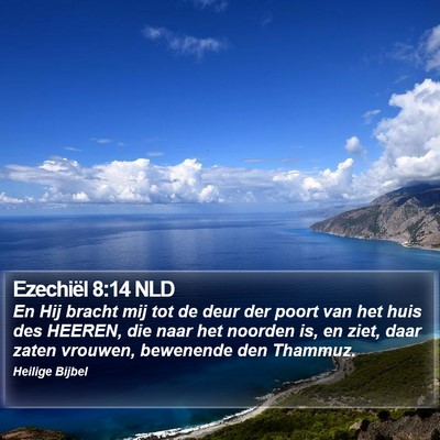 Ezechiël 8:14 NLD Bible Verse Image