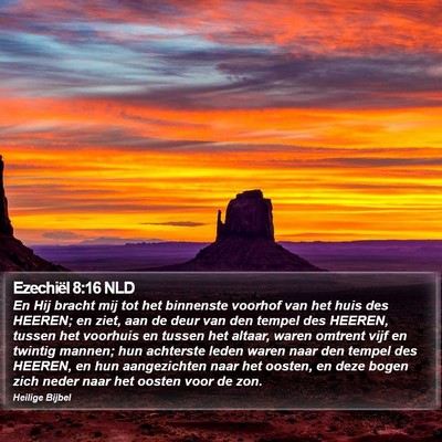 Ezechiël 8:16 NLD Bible Verse Image
