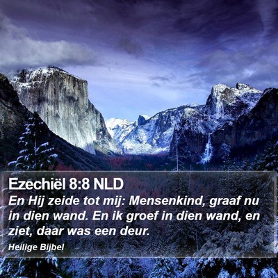 Ezechiël 8:8 NLD Bible Verse Image