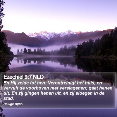Ezechiël 9:7 NLD Bible Verse Image