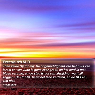 Ezechiël 9:9 NLD Bible Verse Image