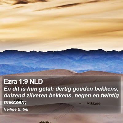 Ezra 1:9 NLD Bible Verse Image