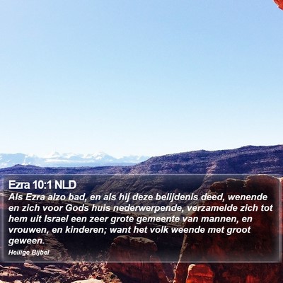 Ezra 10:1 NLD Bible Verse Image