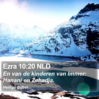 Ezra 10:20 NLD Bible Verse Image
