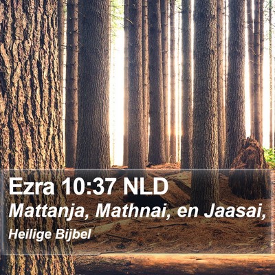Ezra 10:37 NLD Bible Verse Image