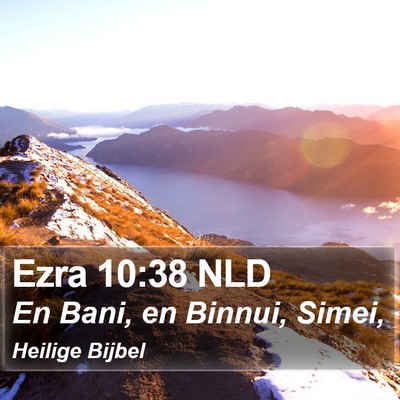 Ezra 10:38 NLD Bible Verse Image