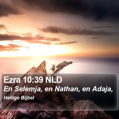 Ezra 10:39 NLD Bible Verse Image