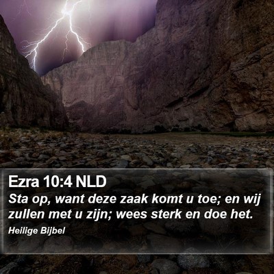 Ezra 10:4 NLD Bible Verse Image