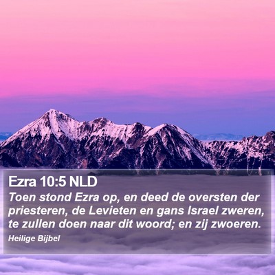 Ezra 10:5 NLD Bible Verse Image