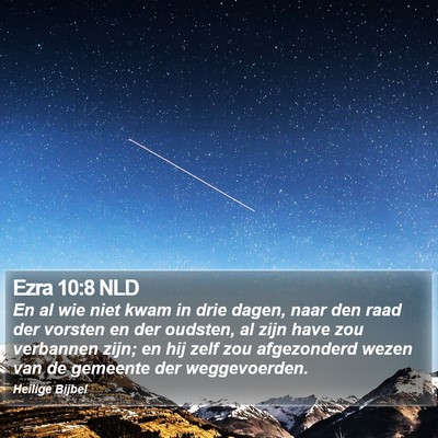 Ezra 10:8 NLD Bible Verse Image