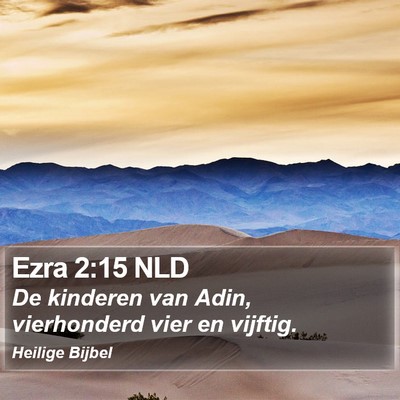Ezra 2:15 NLD Bible Verse Image