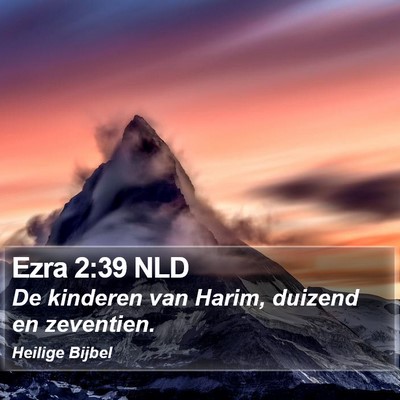 Ezra 2:39 NLD Bible Verse Image