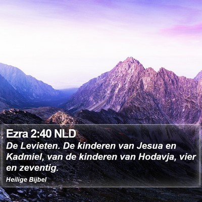 Ezra 2:40 NLD Bible Verse Image