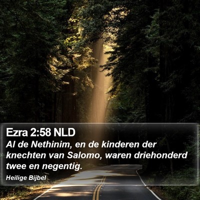 Ezra 2:58 NLD Bible Verse Image