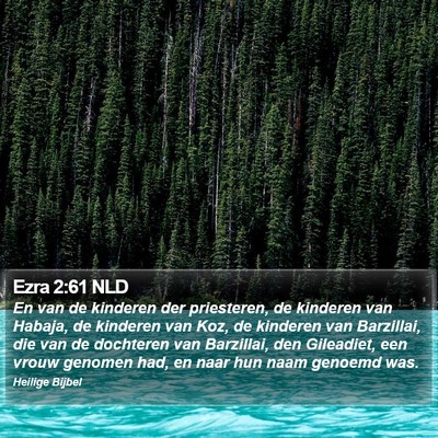Ezra 2:61 NLD Bible Verse Image