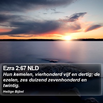 Ezra 2:67 NLD Bible Verse Image