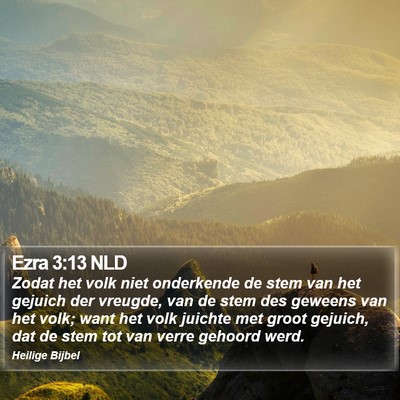 Ezra 3:13 NLD Bible Verse Image