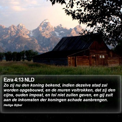 Ezra 4:13 NLD Bible Verse Image