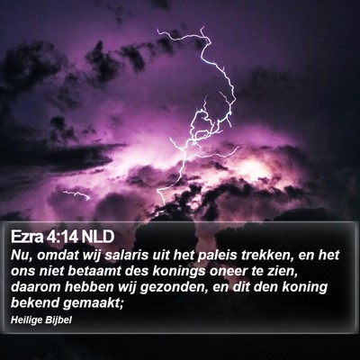 Ezra 4:14 NLD Bible Verse Image