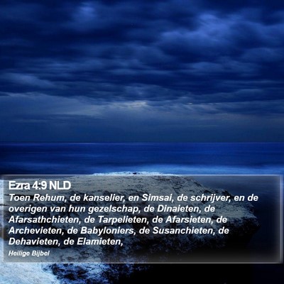 Ezra 4:9 NLD Bible Verse Image