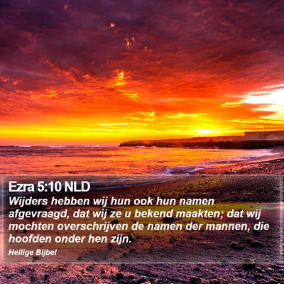Ezra 5:10 NLD Bible Verse Image