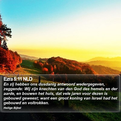 Ezra 5:11 NLD Bible Verse Image
