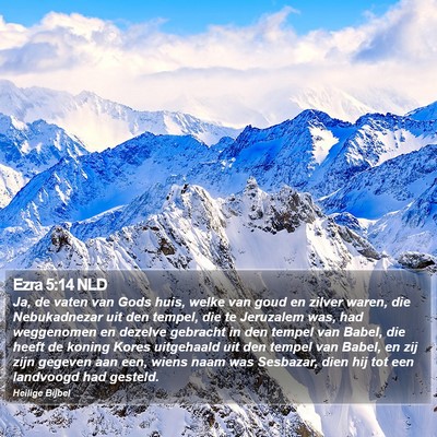 Ezra 5:14 NLD Bible Verse Image