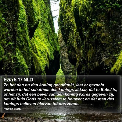 Ezra 5:17 NLD Bible Verse Image