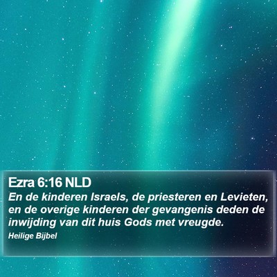 Ezra 6:16 NLD Bible Verse Image