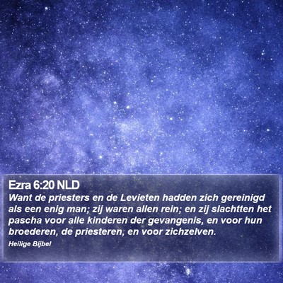 Ezra 6:20 NLD Bible Verse Image