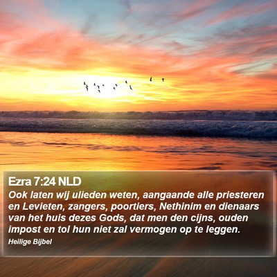 Ezra 7:24 NLD Bible Verse Image
