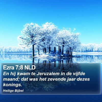 Ezra 7:8 NLD Bible Verse Image