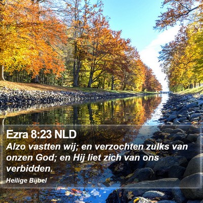 Ezra 8:23 NLD Bible Verse Image