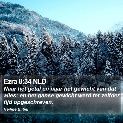 Ezra 8:34 NLD Bible Verse Image