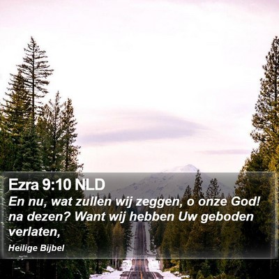 Ezra 9:10 NLD Bible Verse Image