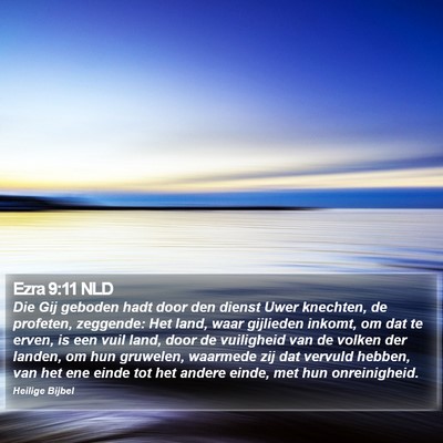 Ezra 9:11 NLD Bible Verse Image